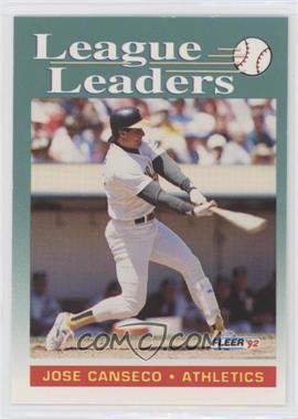 1992 Fleer - [Base] #688 - Jose Canseco