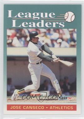 1992 Fleer - [Base] #688 - Jose Canseco