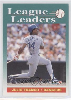 1992 Fleer - [Base] #690 - Julio Franco