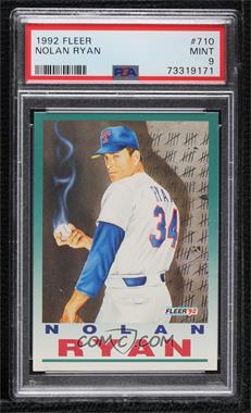 1992 Fleer - [Base] #710 - Nolan Ryan [PSA 9 MINT]