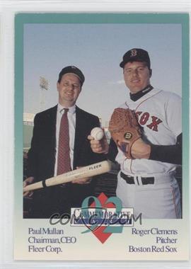 1992 Fleer - Commemoratives #PMRC - Roger Clemens, Paul Mullan