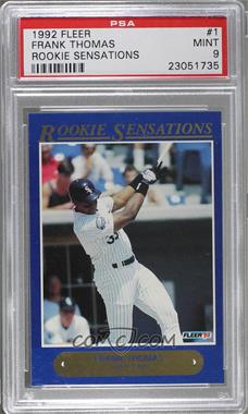 1992 Fleer - Rookie Sensations #1 - Frank Thomas [PSA 9 MINT]