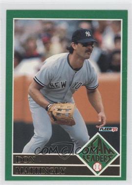 1992 Fleer - Team Leaders #1 - Don Mattingly