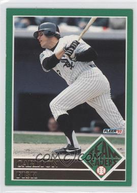 1992 Fleer - Team Leaders #4 - Carlton Fisk