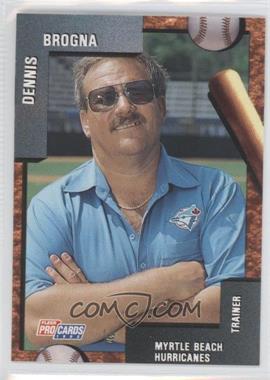 1992 Fleer ProCards Minor League - [Base] #_DEBR - Dennis Brogna