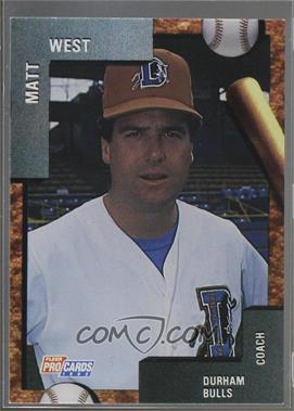 1992 Fleer ProCards Minor League - [Base] #1118 - Matt West [Noted]