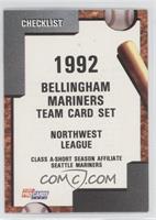 Team Checklist - Bellingham Mariners