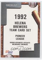 Team Checklist - Helena Brewers