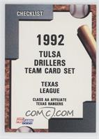 Team Checklist - Tulsa Drillers
