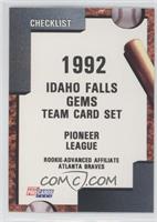 Team Checklist - Idaho Falls Gems