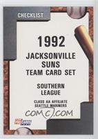 Team Checklist - Jacksonville Suns