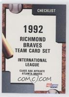 Team Checklist - Richmond Braves