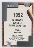 Team Checklist - Midland Angels
