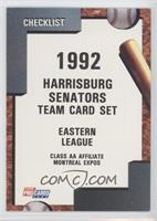 Team Checklist - Harrisburg Senators