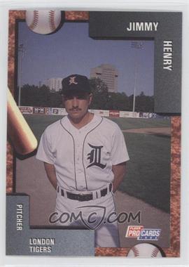 1992 Fleer ProCards Minor League - [Base] #629 - Jimmy Henry