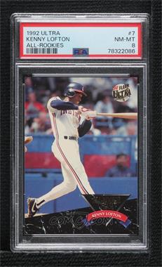 1992 Fleer Ultra - All-Rookie Team #7 - Kenny Lofton [PSA 8 NM‑MT]