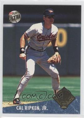 1992 Fleer Ultra - Award Winner #21.1 - Cal Ripken Jr. (Reversed Image on Back: Facing Right)