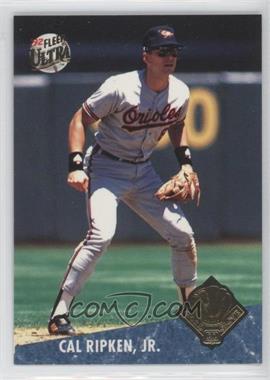 1992 Fleer Ultra - Award Winner #21.1 - Cal Ripken Jr. (Reversed Image on Back: Facing Right)