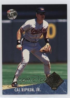 1992 Fleer Ultra - Award Winner #21.1 - Cal Ripken Jr. (Reversed Image on Back: Facing Right)