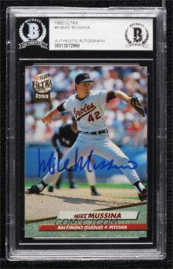 1992 Fleer Ultra - [Base] #9 - Mike Mussina [BAS BGS Authentic]