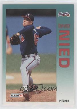 1992 Fleer Update - [Base] #U-68 - David Nied