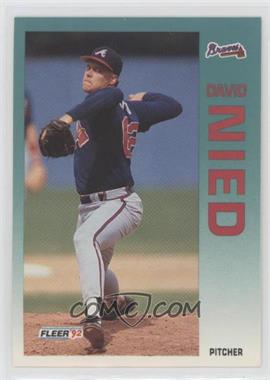 1992 Fleer Update - [Base] #U-68 - David Nied