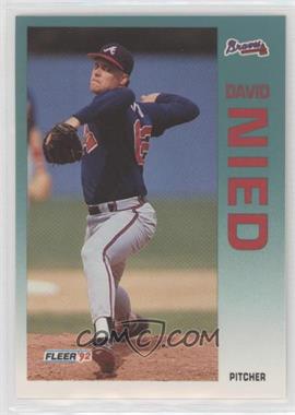 1992 Fleer Update - [Base] #U-68 - David Nied