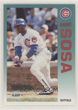 1992 Fleer Update - [Base] #U-77 - Sammy Sosa