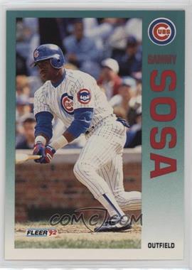 1992 Fleer Update - [Base] #U-77 - Sammy Sosa