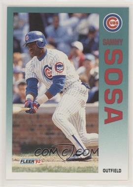 1992 Fleer Update - [Base] #U-77 - Sammy Sosa