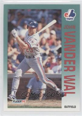 1992 Fleer Update - [Base] #U-99 - John Vander Wal