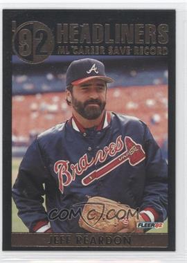 1992 Fleer Update - Headliners #3 - Jeff Reardon