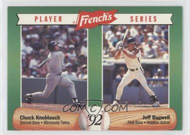 1992 French's Mustard Player Series - Food Issue [Base] #1 - Chuck Knoblauch, Jeff Bagwell