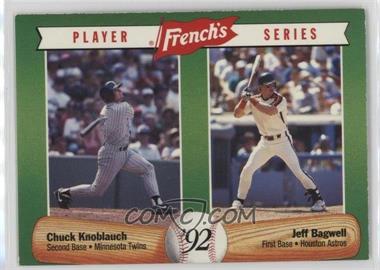 1992 French's Mustard Player Series - Food Issue [Base] #1 - Chuck Knoblauch, Jeff Bagwell [EX to NM]