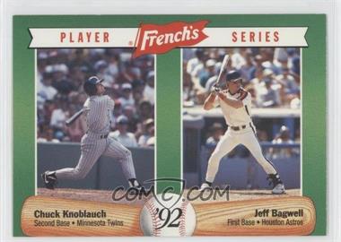 1992 French's Mustard Player Series - Food Issue [Base] #1 - Chuck Knoblauch, Jeff Bagwell