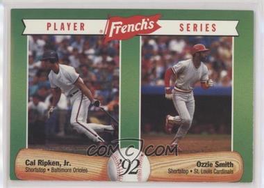 1992 French's Mustard Player Series - Food Issue [Base] #13 - Cal Ripken Jr., Ozzie Smith [EX to NM]