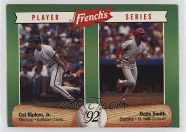 1992 French's Mustard Player Series - Food Issue [Base] #13 - Cal Ripken Jr., Ozzie Smith [EX to NM]