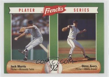 1992 French's Mustard Player Series - Food Issue [Base] #18 - Jack Morris, Steve Avery