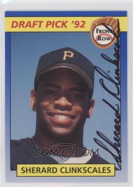 1992 Front Row Draft Picks - [Base] - Autographs #3 - Sherard Clinkscales /500