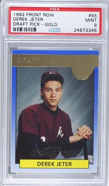 1992 Front Row Draft Picks - [Base] - Gold #55 - Derek Jeter [PSA 9 MINT]