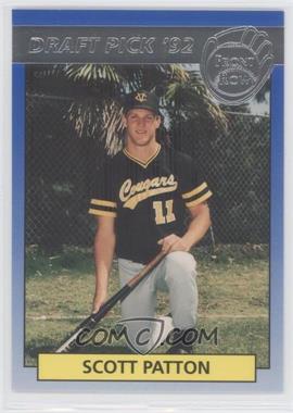 1992 Front Row Draft Picks - [Base] - Silver #16 - Scott Patton