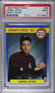 1992 Front Row Draft Picks - [Base] #55 - Derek Jeter [PSA 9 MINT]