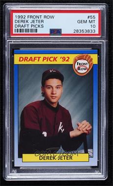 1992 Front Row Draft Picks - [Base] #55 - Derek Jeter [PSA 10 GEM MT]