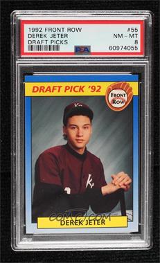 1992 Front Row Draft Picks - [Base] #55 - Derek Jeter [PSA 8 NM‑MT]