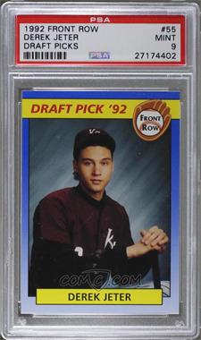 1992 Front Row Draft Picks - [Base] #55 - Derek Jeter [PSA 9 MINT]