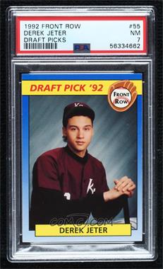 1992 Front Row Draft Picks - [Base] #55 - Derek Jeter [PSA 7 NM]