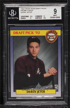 1992 Front Row Draft Picks - Promos #_DEJE - Derek Jeter [BGS 9 MINT]