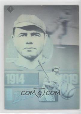 1992 Gold Entertainment The Babe Ruth Series Holograms - [Base] #1 - Babe Ruth [Noted]