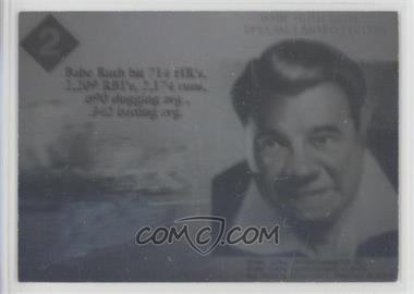 1992 Gold Entertainment The Babe Ruth Series Holograms - [Base] #2 - Babe Ruth, Lou Gehrig [Noted]