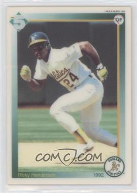 1992 High 5 Reusable Decals - Prototypes #_RIHE.2 - Rickey Henderson (running)